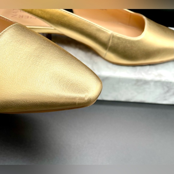 NATURALIZER Ginger Snip Toe Dress Slingback Dark Gold Low BlockHeel.Size US 11 W - Picture 9 of 11